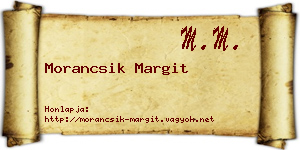 Morancsik Margit névjegykártya